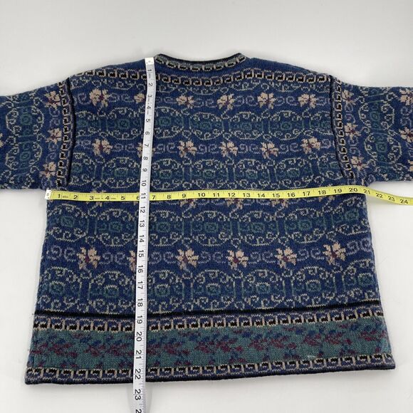 Icelandic‎ Design Lined Wool Cardigan Women’s Medium Made in Hong Kong Vintage - Picture 6 of 8